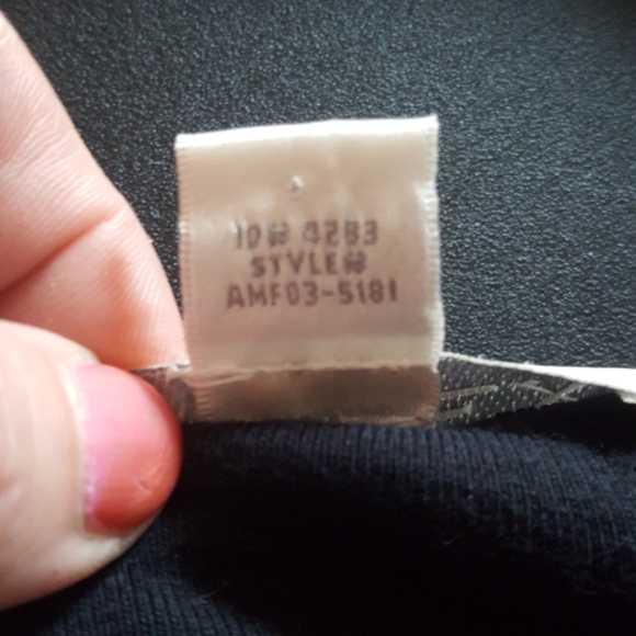 CASUAL CORNER ANNEX ♡  Sweet Vintage Black Thick 3/4 Length Scoop Neckline Top S - Picture 14 of 15